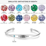 Personalized Birthstone ID Bracelet for Women