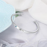 Personalized Birthstone ID Bracelet for Women