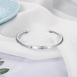 Personalized Birthstone ID Bracelet for Women