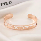Personalized Love Letter Name Bracelet Stainless Steel Adjustable Jewelry