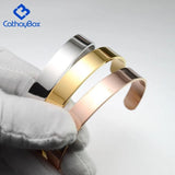 Personalized Engrave Name Bangle Bracelet Men Silver Rose 316L Stainless Steel