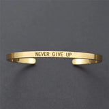 Personalized Stainless Steel Name Bracelet with Time Letters