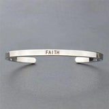 Personalized Stainless Steel Name Bracelet with Time Letters