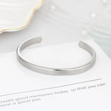 Engraved Name ID Bangle Personalized Gift Stainless Steel Bracelet