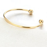 Personalized Cuff Bracelets Stainless Steel Open Bangles