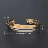 Personalized Name Engraved Metal Bracelet Bar Charm Cuff Bracelet