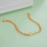 Personalized Punk Name Bracelet Stainless Steel Chain