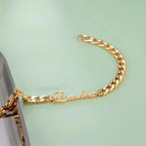 Personalized Punk Name Bracelet Stainless Steel Chain