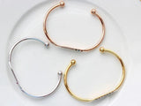 Personalized Engraved Stainless Steel Cuff Bangle Bracelet