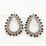Baroque Style Crystal Drop Pendant Retro Earrings