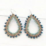 Baroque Style Crystal Drop Pendant Retro Earrings