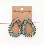 Baroque Style Crystal Drop Pendant Retro Earrings
