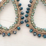 Baroque Style Crystal Drop Pendant Retro Earrings