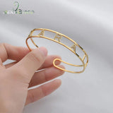 Nextvance Stainless Steel Name Bracelet Rhinestone Bangles Women Jewelry
