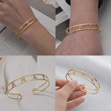 Nextvance Stainless Steel Name Bracelet Rhinestone Bangles Women Jewelry