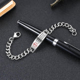 Men's Medical ID Bracelet - Diabetes Blood Thinne