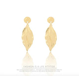 Golden Square Drop Earrings for Girls