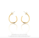 Golden Square Drop Earrings for Girls