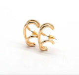 Golden Square Drop Earrings for Girls