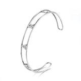 Personalized Name Diamond Letter Bracelet Love Charm Silver Jewelry
