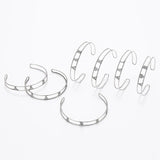 Personalized Name Diamond Letter Bracelet Love Charm Silver Jewelry