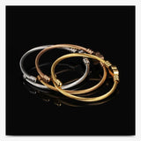 Heart Charm Bracelet Stainless Steel Adjustable Cuff Wristband