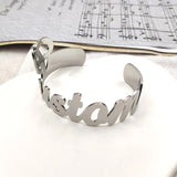 Personalized Logo Stainless Steel Bracelet for Men