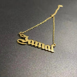 Personalized Name Bracelet Stainless Steel Letter Jewelry Chain Bangle