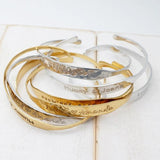 Personalised Name Bracelet Cuff Bangle Engraved Wedding Jewelry for Sisters