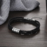 Men's Personalized Braided Rope Bracelet - Birthday Gift