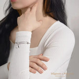 Personalized Heart Engraved Bracelet for Women with 1-3 Names