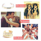 Personalized Cuff Bangles Bracelets Engrave Name Stainless