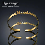 Personalized Nameplate Bracelets Stainless Steel 3mm/6mm