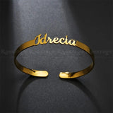 Personalized Nameplate Bracelets Stainless Steel 3mm/6mm