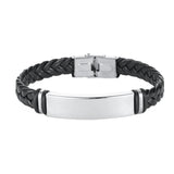 Personalized Name Leather Bracelet DIY Bracelet Men's Bangle