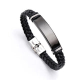 Personalized Name Leather Bracelet DIY Bracelet Men's Bangle
