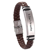 Personalized Name Leather Bracelet DIY Bracelet Men's Bangle