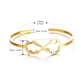 Personalized Stainless Steel Infinity Love Bracelet Custom Name Jewelry Gift