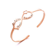Personalized Family Bracelets Infinity Cuff Bangles