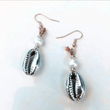 Golden Hook Seashells Earrings Boho Jewelry