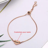 Heart Charm Bracelet For Girls Mom Sister Adjustable Wrist Jewelry