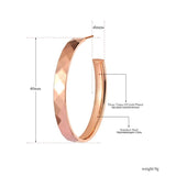 Rose Plated Round Stud Earrings for Women