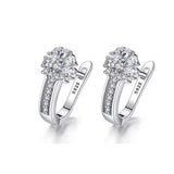Zircon Earrings - Stylish Silver Jewelry