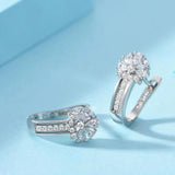 Zircon Earrings - Stylish Silver Jewelry