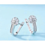 Zircon Earrings - Stylish Silver Jewelry