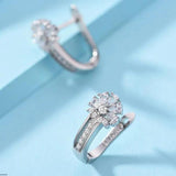 Zircon Earrings - Stylish Silver Jewelry