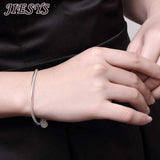 925 Sterling Silver Bracelet 4MM Snake Bone Chain Wedding Party Jewelry