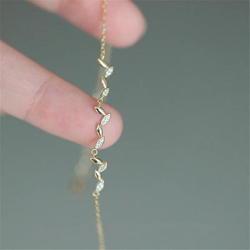 925 Silver French Malt Tassel Bracelet Women Zircon Jewelry Gift