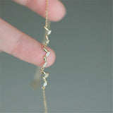 925 Silver French Malt Tassel Bracelet Women Zircon Jewelry Gift