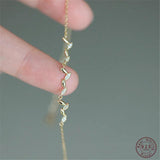 925 Silver French Malt Tassel Bracelet Women Zircon Jewelry Gift